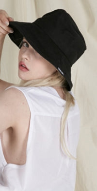 VARZAR(バザール) Wide Brim Wash Bucket Hat black