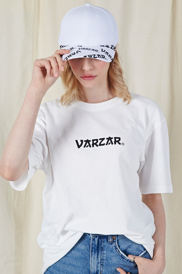 VARZAR(バザール) Varzar multi logo ballcap white