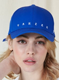 VARZAR(バザール) VARZAR embroidery ball cap blue