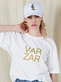 VARZAR(バザール)   Cat printing ballcap white