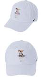 VARZAR(バザール) Dog printing ballcap white