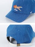 VARZAR(バザール) Fish printing ballcap indigo