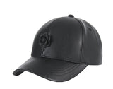 VARZAR(バザール) Camellia leather ballcap black/black