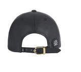 VARZAR(バザール) Camellia leather ballcap black/black