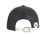 VARZAR(バザール) Camellia leather ballcap black/white