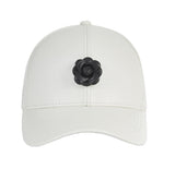 VARZAR(バザール) Camellia leather ballcap white/black