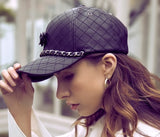 VARZAR(バザール) Camellia chain leather ballcap black