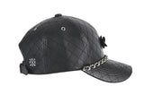 VARZAR(バザール) Camellia chain leather ballcap black