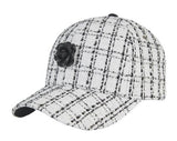 VARZAR(バザール) Camellia tweed ballcap white/black