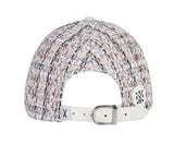 VARZAR(バザール) Camellia tweed ballcap white/multi