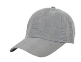 VARZAR(バザール) Glen Check Ball Cap blue line