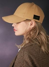 VARZAR(バザール) Side label overfit ball cap beige