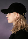 VARZAR(バザール) Gold point corduroy overfit ball cap black