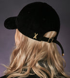 VARZAR(バザール) Gold point corduroy overfit ball cap black