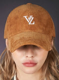 VARZAR(バザール) 3D Monogram Logo Corduroy Overfit Ball Cap Brown