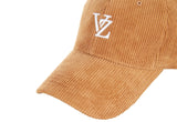 VARZAR(バザール) 3D Monogram Logo Corduroy Overfit Ball Cap Brown