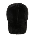 VARZAR(バザール) Fur logo point ball cap black