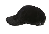 VARZAR(バザール) Fur logo point ball cap black