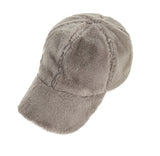 VARZAR(バザール) Fur logo point ball cap grey