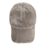 VARZAR(バザール) Fur logo point ball cap grey