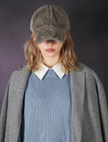 VARZAR(バザール) Fur logo point ball cap grey