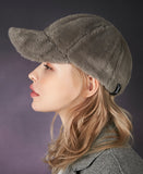 VARZAR(バザール) Fur logo point ball cap grey