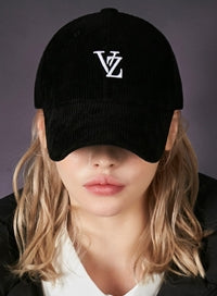 VARZAR(バザール) 3D Monogram Logo Corduroy Overfit Ball Cap Black