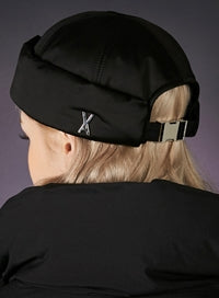 VARZAR(バザール) Heavy Padded Metal Buckle Watch Cap Black
