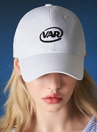 VARZAR(バザール) 3D Circle Logo Overfit Ball Cap White