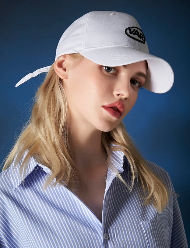 VARZAR(バザール) 3D Circle Logo Overfit Ball Cap White