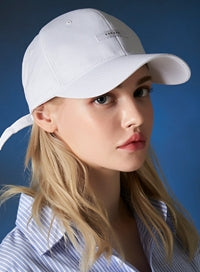 VARZAR(バザール) Solid Label Overfit Ball Cap White
