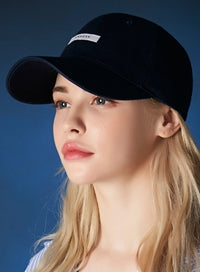 VARZAR(バザール) Solid Label Overfit Ball Cap navy