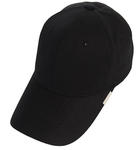 VARZAR(バザール) Twill metal buckle overfit ball cap black