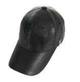 VARZAR(バザール) Stud logo leather overfit ball cap black