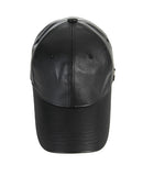 VARZAR(バザール) Stud logo leather overfit ball cap black