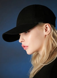 VARZAR(バザール) Metal tip overfit ball cap black