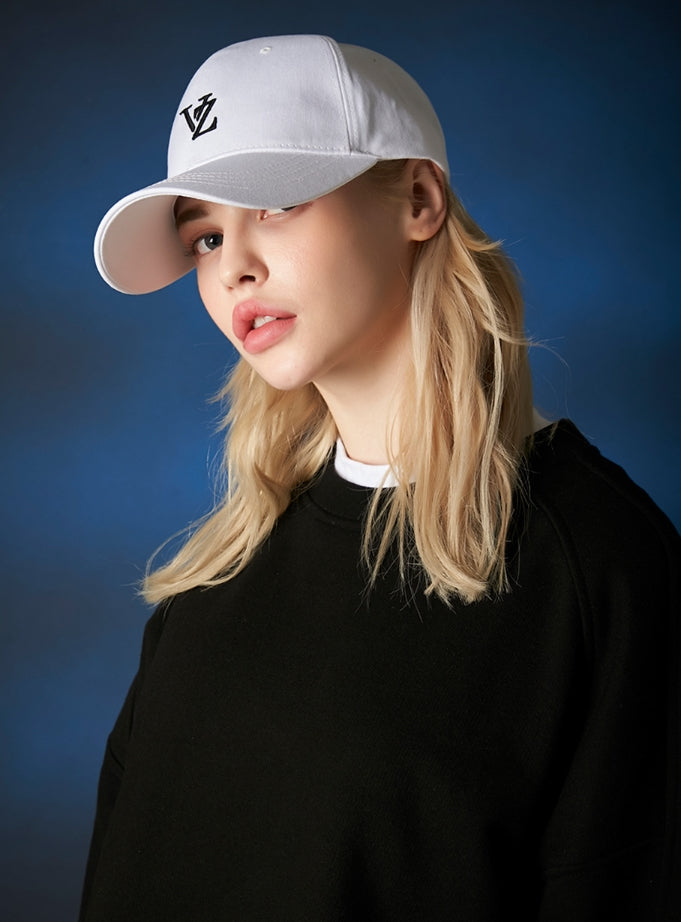 VARZAR(バザール) 3D Monogram Logo Overfit Ball Cap White