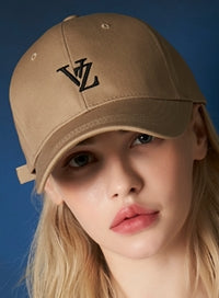VARZAR(バザール) 3D Monogram Logo Overfit Ball Cap beige