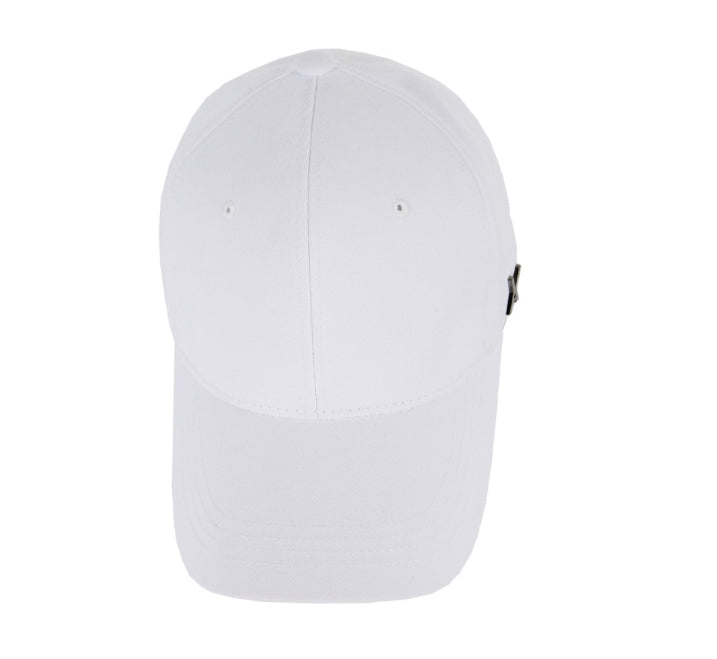 VARZAR(バザール) Stud logo overfit ball cap white
