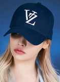 VARZAR(バザール) Monogram Big Logo Overfit Buckle Cap navy