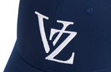 VARZAR(バザール) Monogram Big Logo Overfit Buckle Cap navy