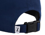 VARZAR(バザール) Monogram Big Logo Overfit Buckle Cap navy