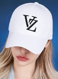 VARZAR(バザール) Monogram Big Logo Overfit Buckle Cap white