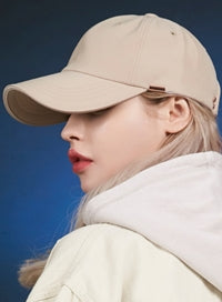 VARZAR(バザール) Rose Gold Double Link Overfit Ball Cap beige