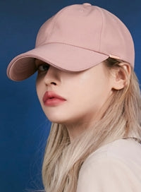 VARZAR(バザール) Rose Gold Double Link Overfit Ball Cap pink