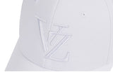 VARZAR(バザール) Special Monogram Big Logo Overfit Buckle Cap All white