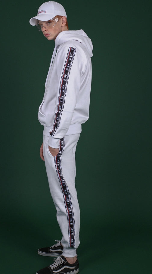 SSY(エスエスワイ) wide tape jogger white