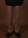 SSY(エスエスワイ)  basic wide slacks brown