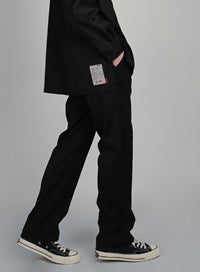 SSY(エスエスワイ)  ssy flow wide pants black