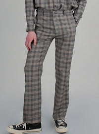 SSY(エスエスワイ)  ssy glen wide pants grey